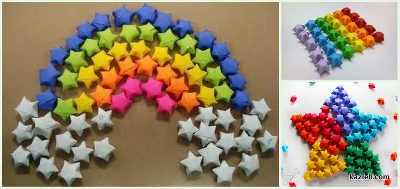 ایده برای استفاده از ستاره شانس اوریگامی - کازیه