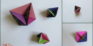 هشت وجهی اوریگامی Octahedral6