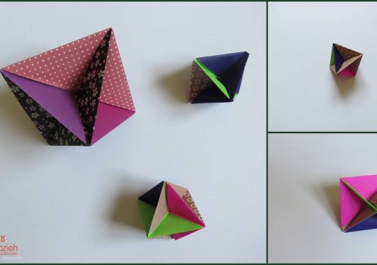 هشت وجهی اوریگامی Octahedral6